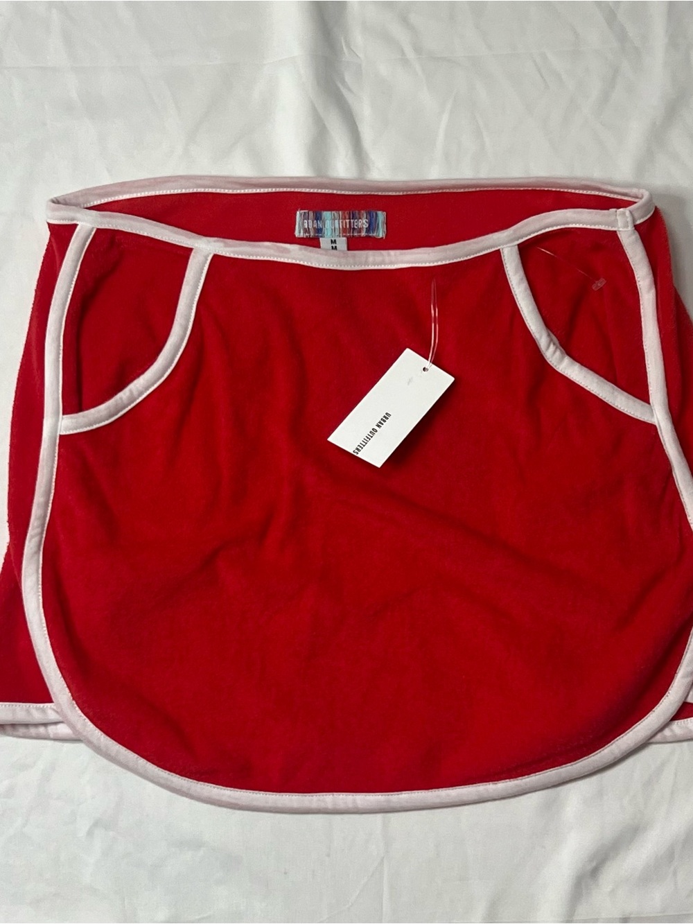 Urban Outfitters Red Mini Skirt with White Trim